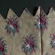 18th century Provence pillowcase in crenellated Indian fabric with pennants