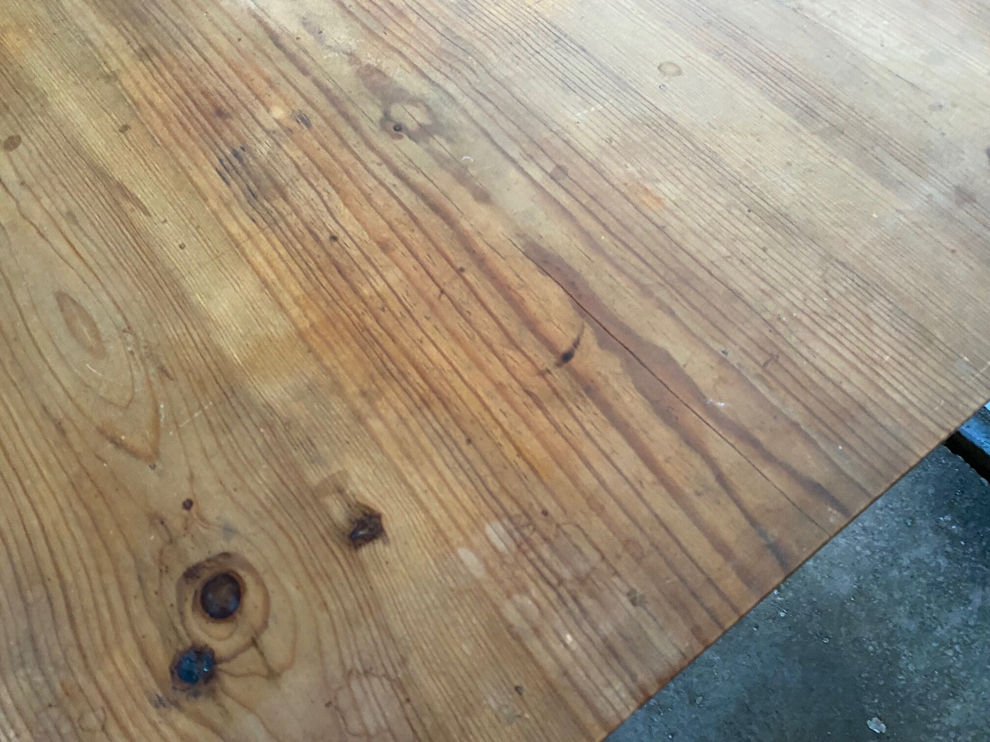 Solid pine dining farmhouse table with 2 drawers 1950 160x69x74cm