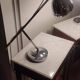 Pair of chrome lamps