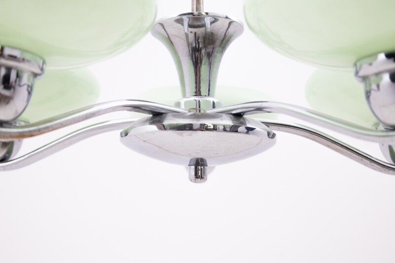 Art Deco chandelier from Poland, 1950s