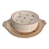 Service à dessert 12 personnes Salins vintage