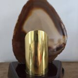 Vintage agate stone lamp