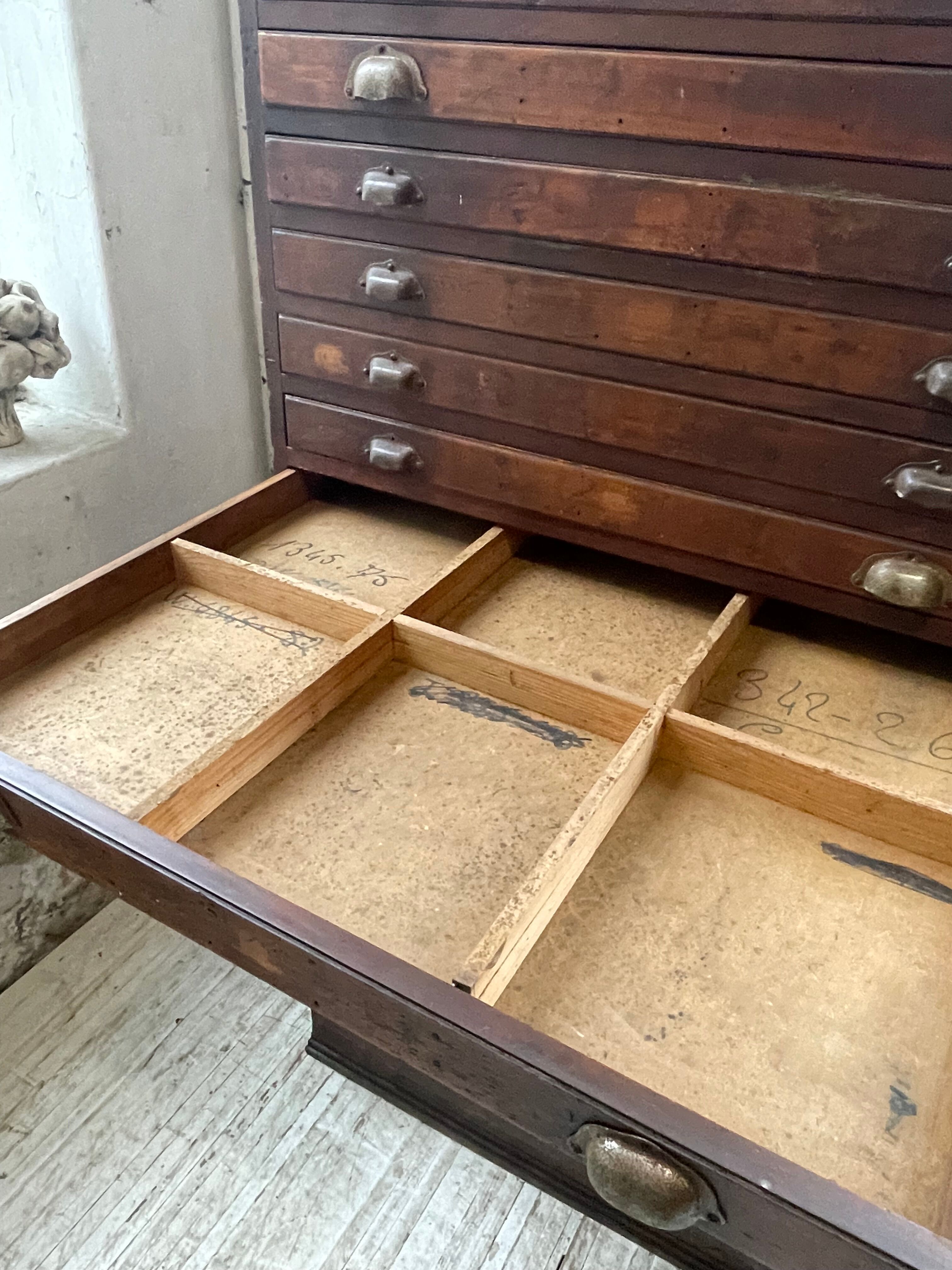 Workshop furniture printing with drawers XL oak