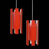Set of 2 Fog & Mørup / Henning Rehhoff 'Cocktail' pendant lamps / Mid-century Danish modern design / 1970s