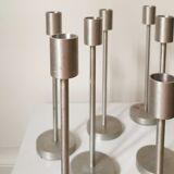 Set of 10 aluminum candle holders
