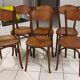 Suite de 6 chaises de Bistrot Baumann année 1930