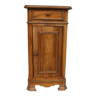 Antique bedside table with marble top