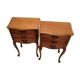 Pair of old wooden bedsides