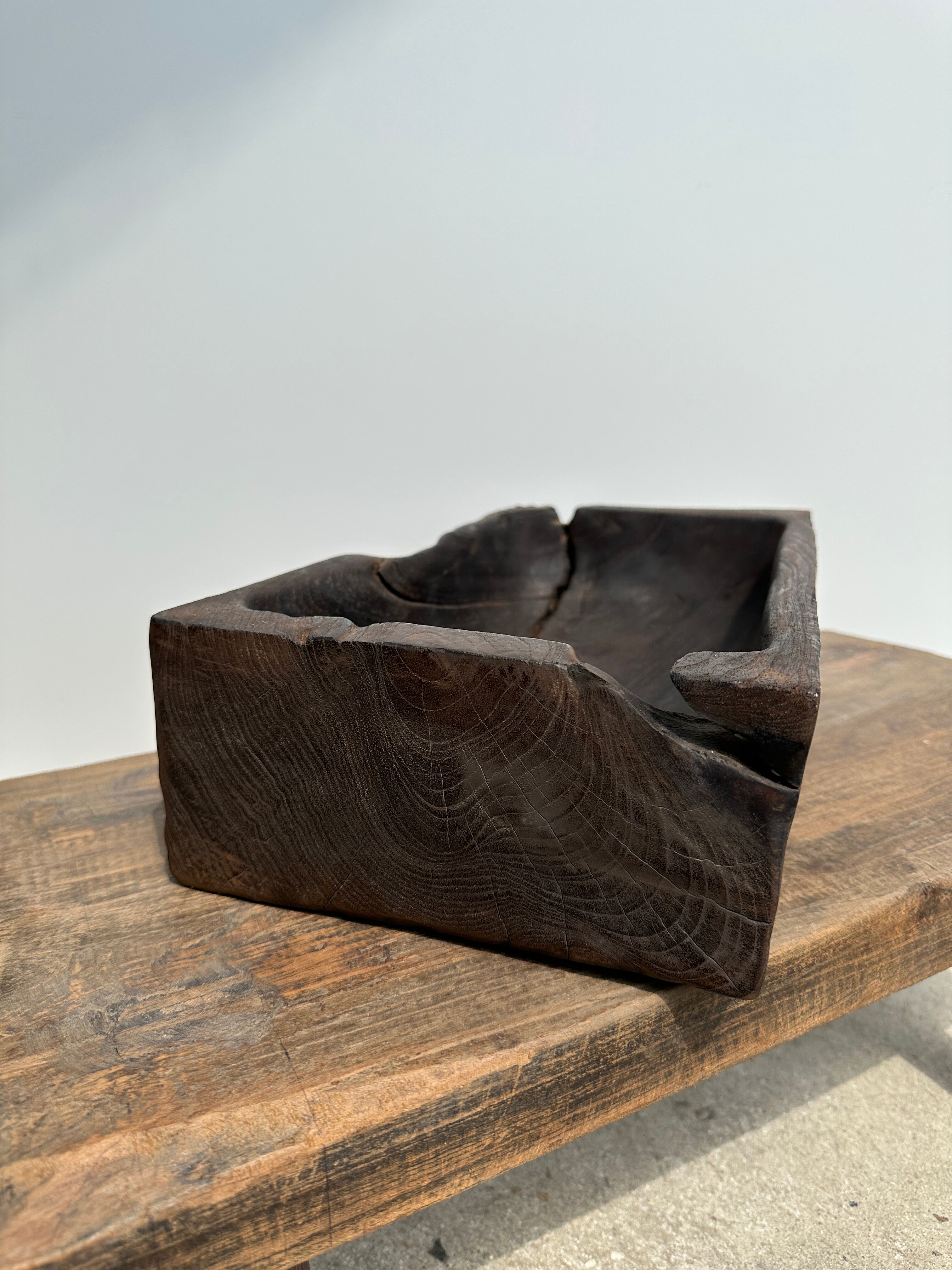 Asian teak empty pocket