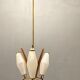 Italian opaline glass light pendant 1950’s