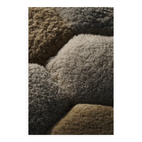 Pair of Danish oak stools from the mid-century with hexagonal seat and turned legs, 1950s.