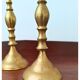 Bougeoirs en laiton français du milieu du siècle – Lot de 2
