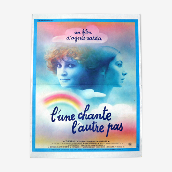 Original cinema poster "L'une chante l'autre pas" by Agnès Varda