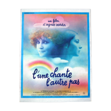 Original cinema poster "L'une chante l'autre pas" by Agnès Varda
