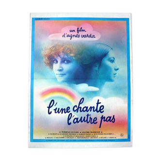 Original cinema poster "L'une chante l'autre pas" by Agnès Varda