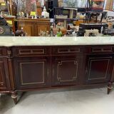 Wooden sideboard with marble