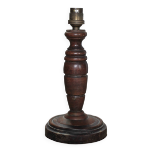 lampe bois, pied de lampe - poser