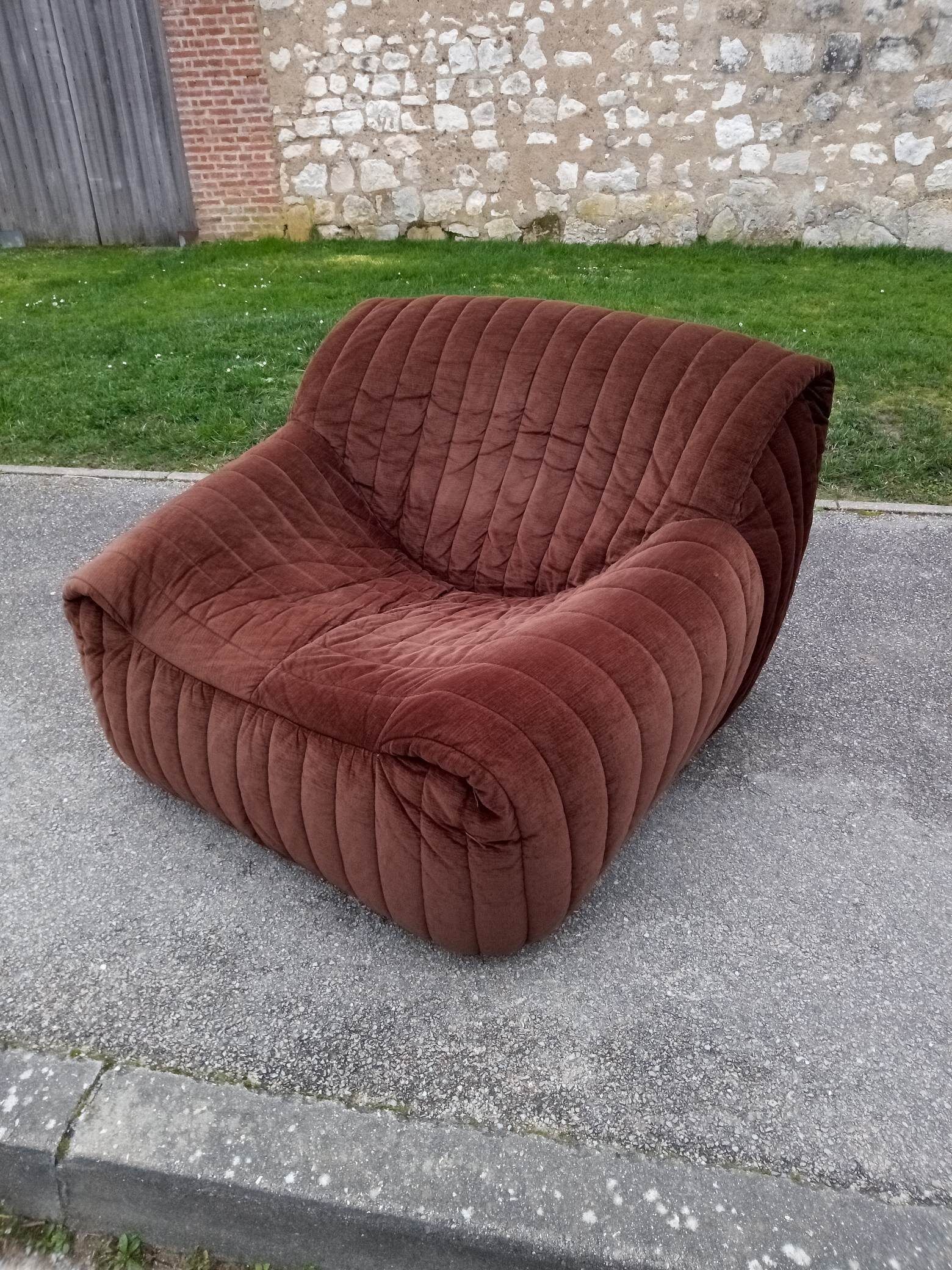Chauffeuse 'sandra' par Anne Hieronimus pour Cinna, 1977