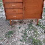 Meuble bas année 60/70 pied fuseau