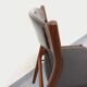 Vintage Scandinavian teak and leatherette chair from the 50s and 60s