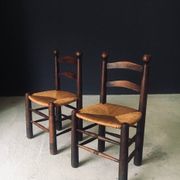French Provincial Dining Chairs by Charles Dudouyt, France, 1940s, Set of 6