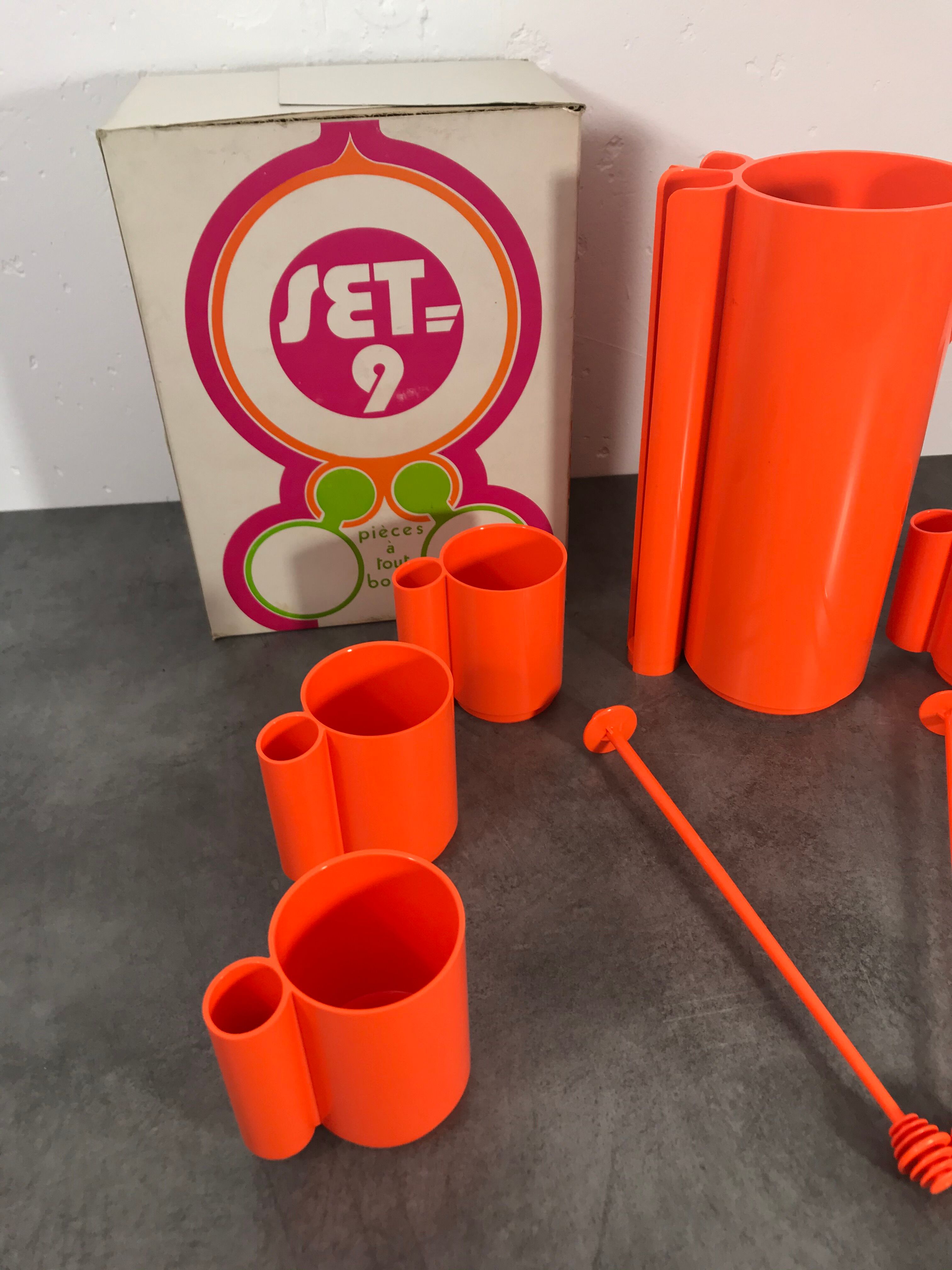 Service for orangeade JP Vitrac