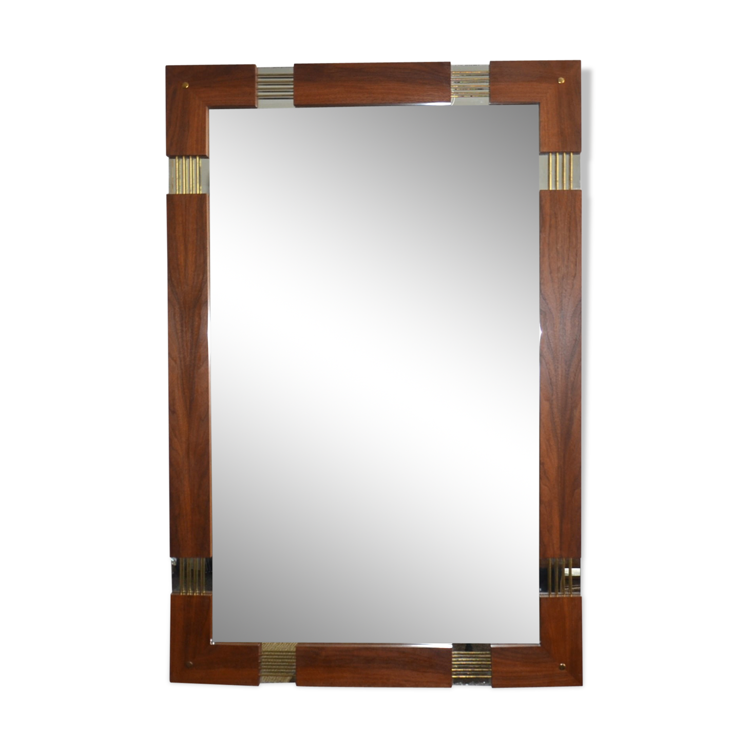 Mid 20th century wall mirror by Glass & Tra, Sweden 1960s - 120x80cm