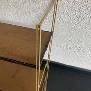 Etagère vintage 1960 String murale bois doré - 60 x 50 cm