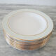 10 old dessert plates in opaque porcelain SA