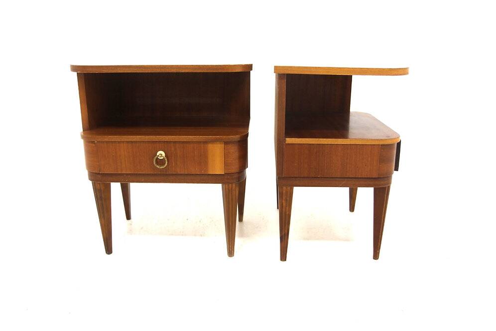 Set de 2 tables de chevet en acajou, Swedish Modern, Suède, 1940