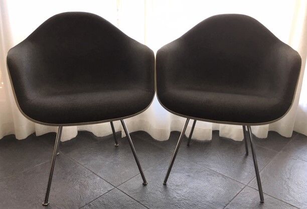 Pair dax armchairs Charles Eames for Herman Miller 1970