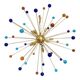 Contemporary Multicolor “Star” Murano Glass Sputnik Chandelier