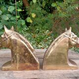 Serres Livres Laiton Cheval Vintage