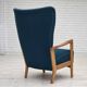 1970s, Danish armchair by Fritz Hansen, furniture wool, beech wood.