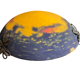 Art Deco, marbled glass pendant by Noverdy circa 1940.