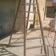 Double painter's step ladder antique