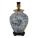 Blue & White Chinoiserie Ginger Jar Table Lamp Raised Bird & Floral Moti
