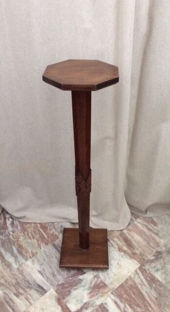 Sellette Art Deco in varnished wood