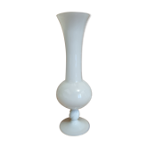 Vase vintage en opaline blanche 23 cm