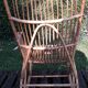 Rocking-chair in vintage rattan 1960
