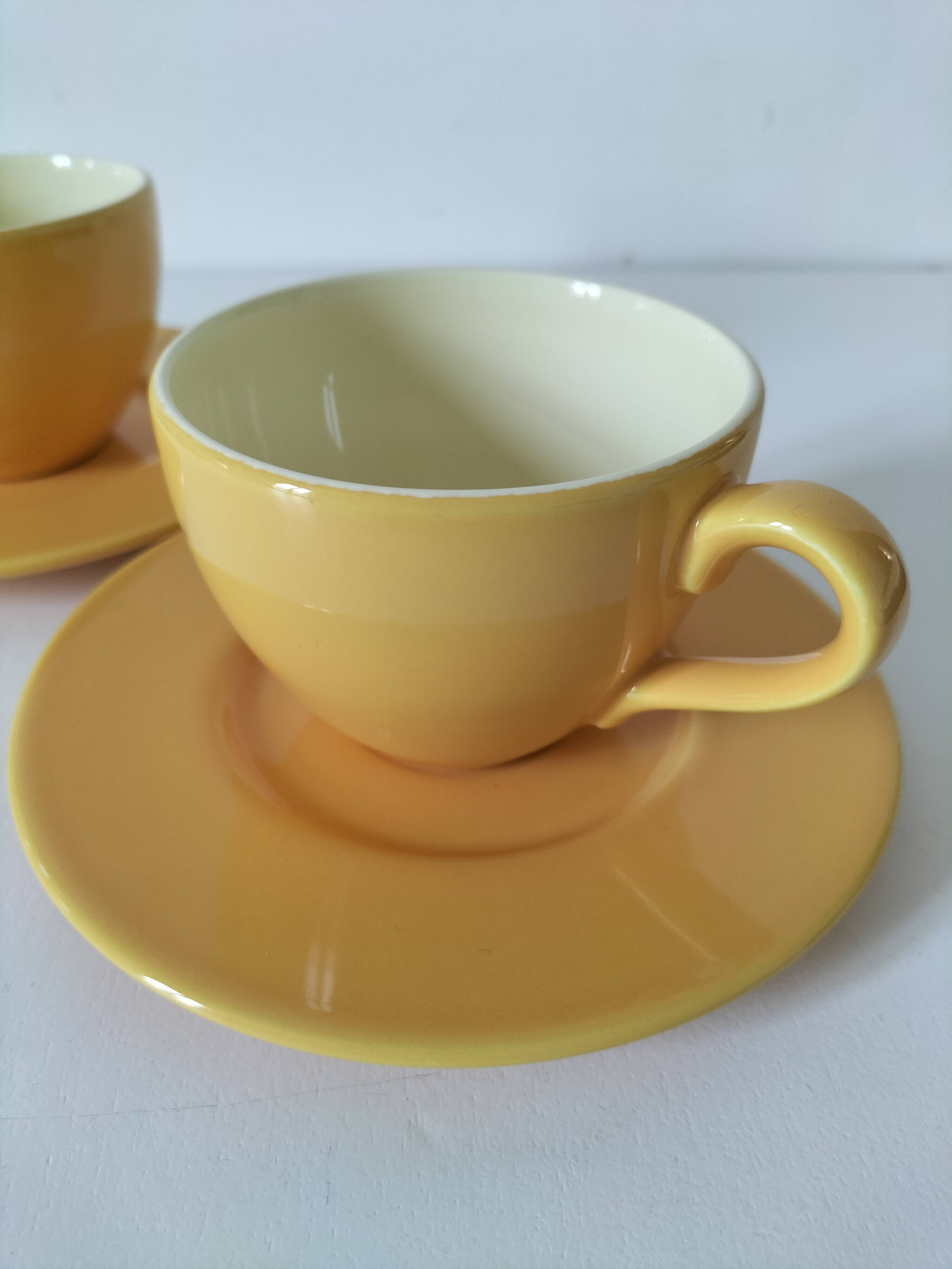 Duo of cups and saucers Pagnossin Treviso