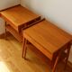 Pair of teak bedside tables, Carlström Möbelfabrik, Sweden 1960