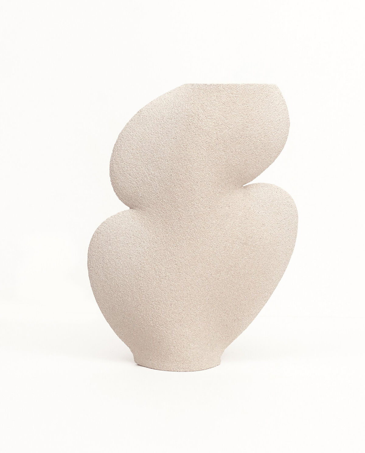 Ceramic vase 'ellipse n°1- white'