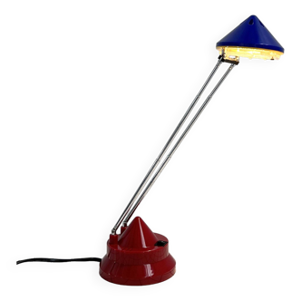 Tricolor adjustable desk lamp, 1980s