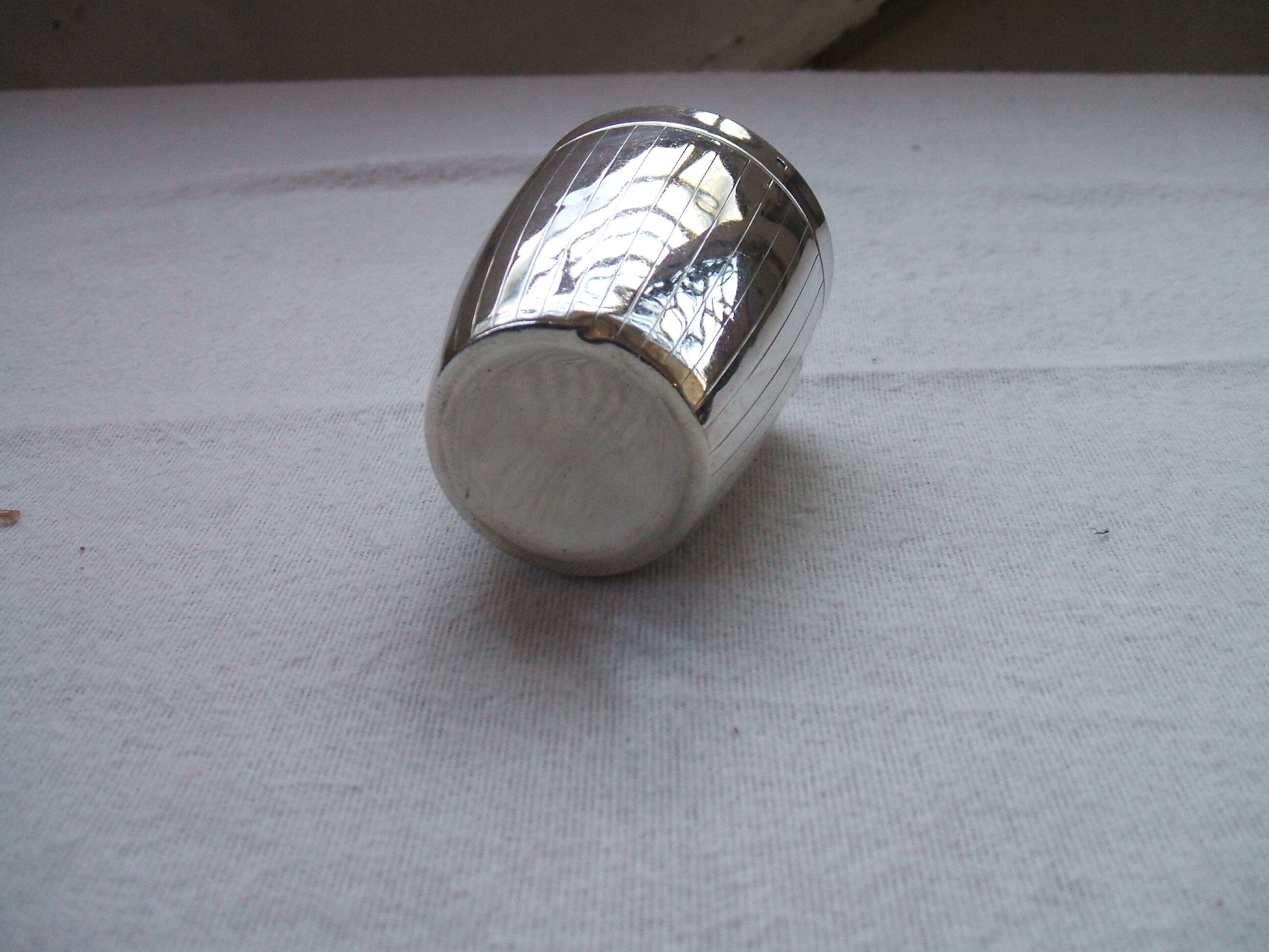 Timbale silver massive art deco