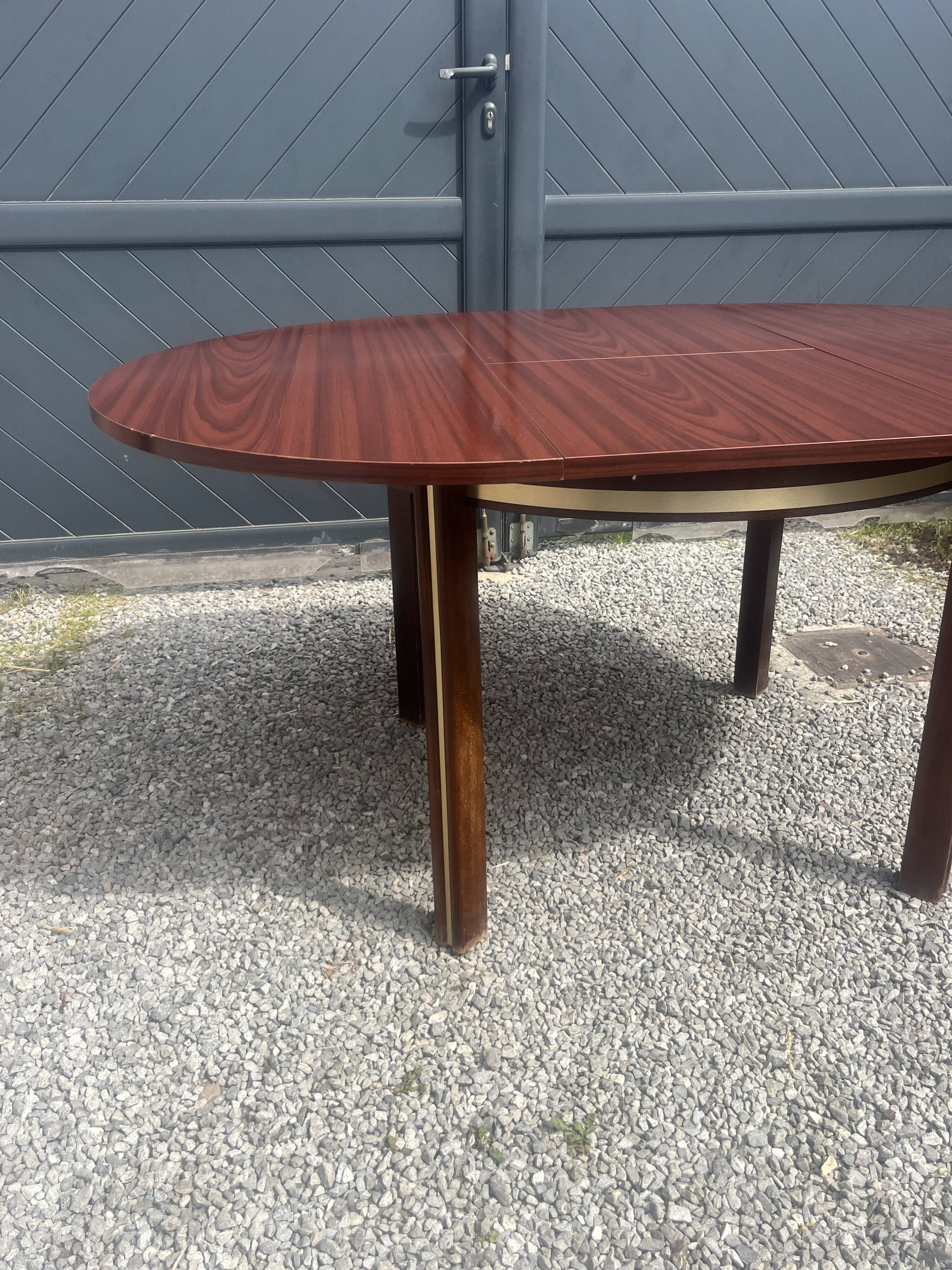 Round table with extensions, Scandinavian design.