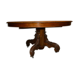 Table de style Napoléon III en noyer