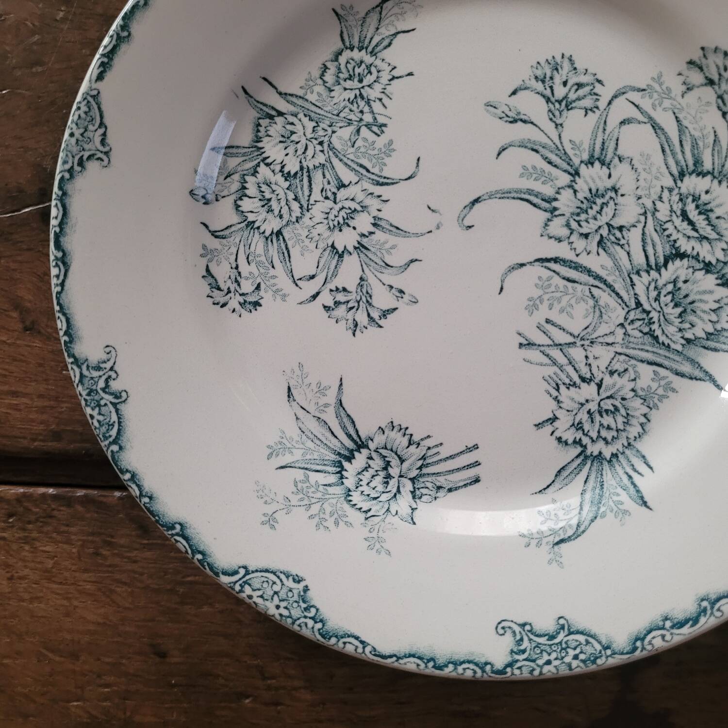 Assiette ancienne Terre de Fer – Clairefontaine – Léon Graves – décor