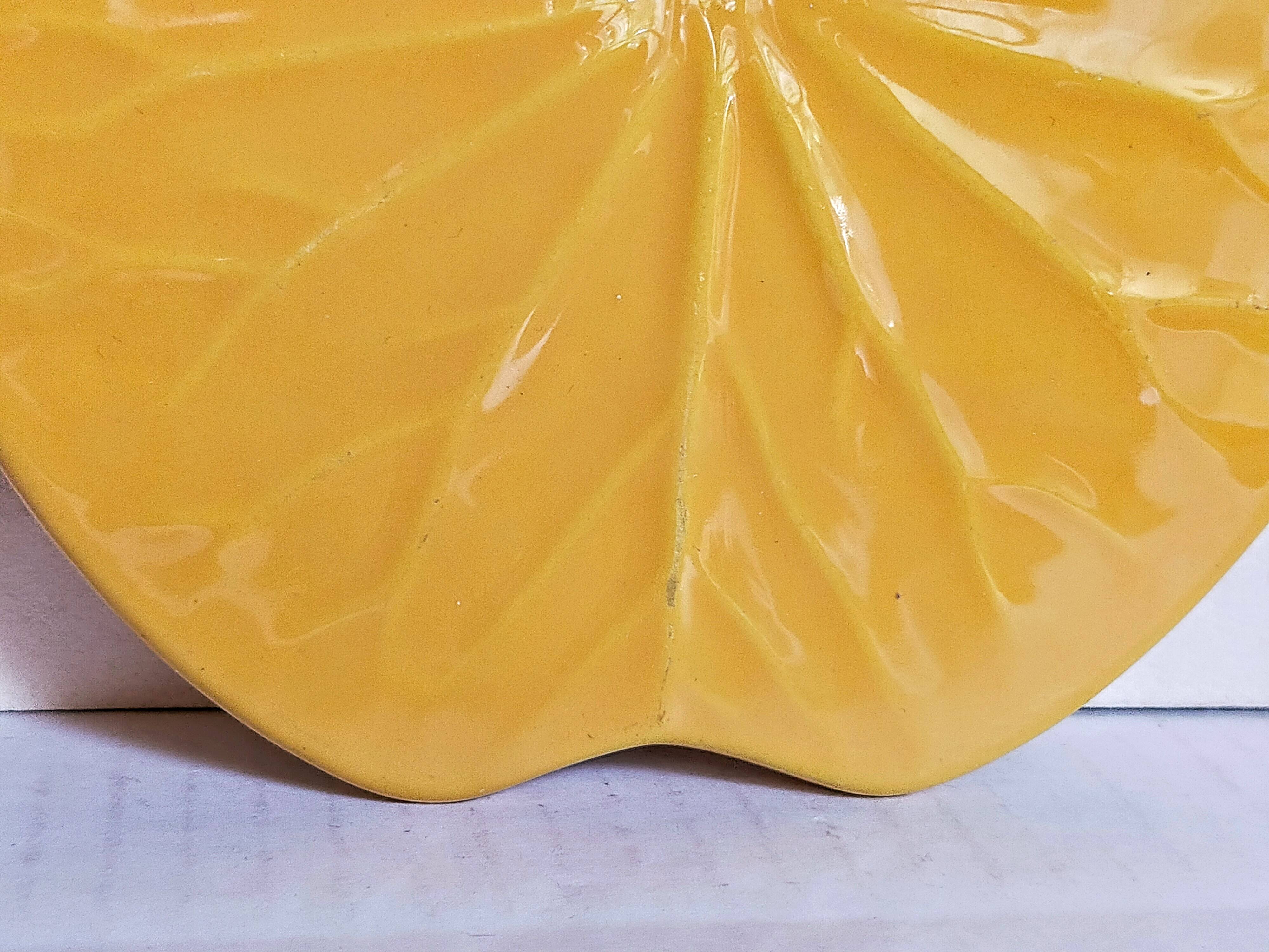 Three vintage water lily presentation dishes in slip