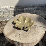 Empty brass leaf pocket